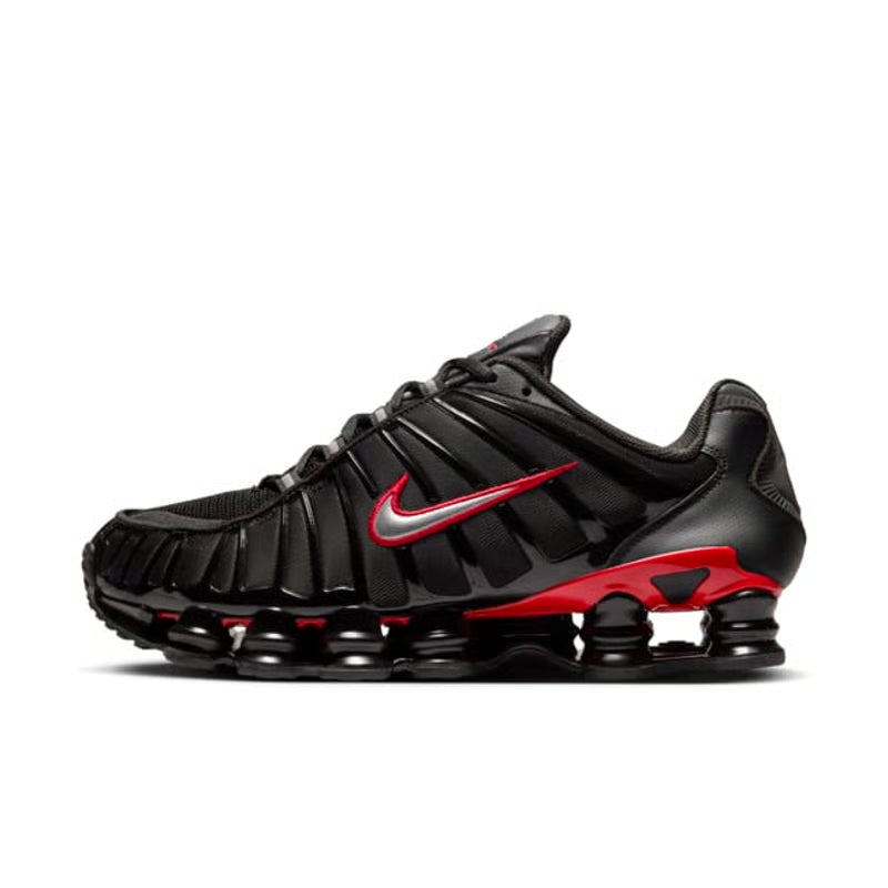 NIKE SHOX TL "BLACK & UNIVERSITY RED"