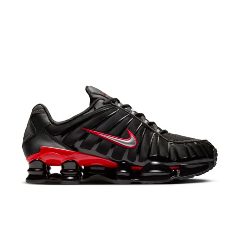 NIKE SHOX TL "BLACK & UNIVERSITY RED"